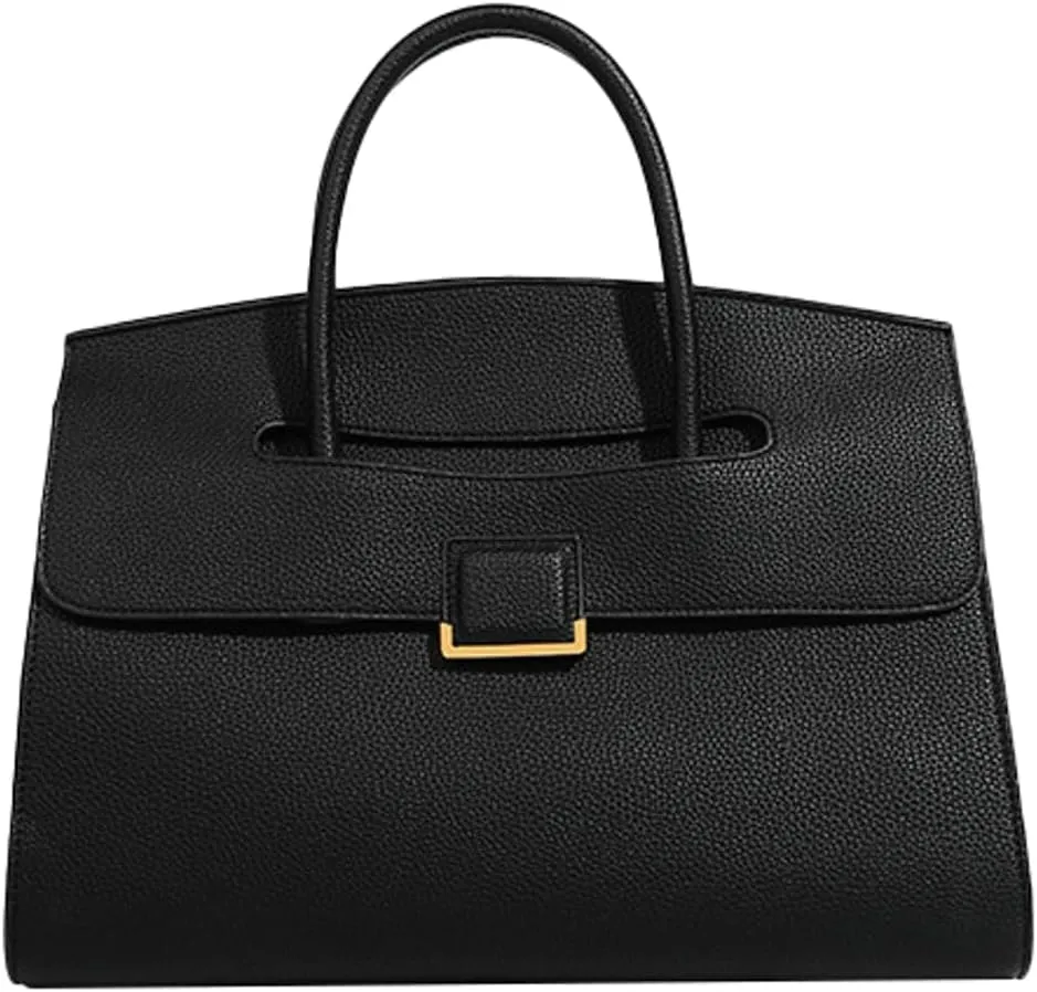 Womens Fashion Tote Bag Large Vegan Leather Handbag Vintage Shoulder Purse Ladies Working Satchels Briefcase