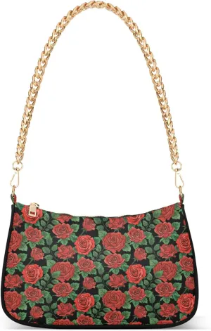 Women's Handbags Tote Crossbody Bag Stylish Purse Ladies Shoulder Bag Handbag Red Lipstick Kiss Crescent Bag