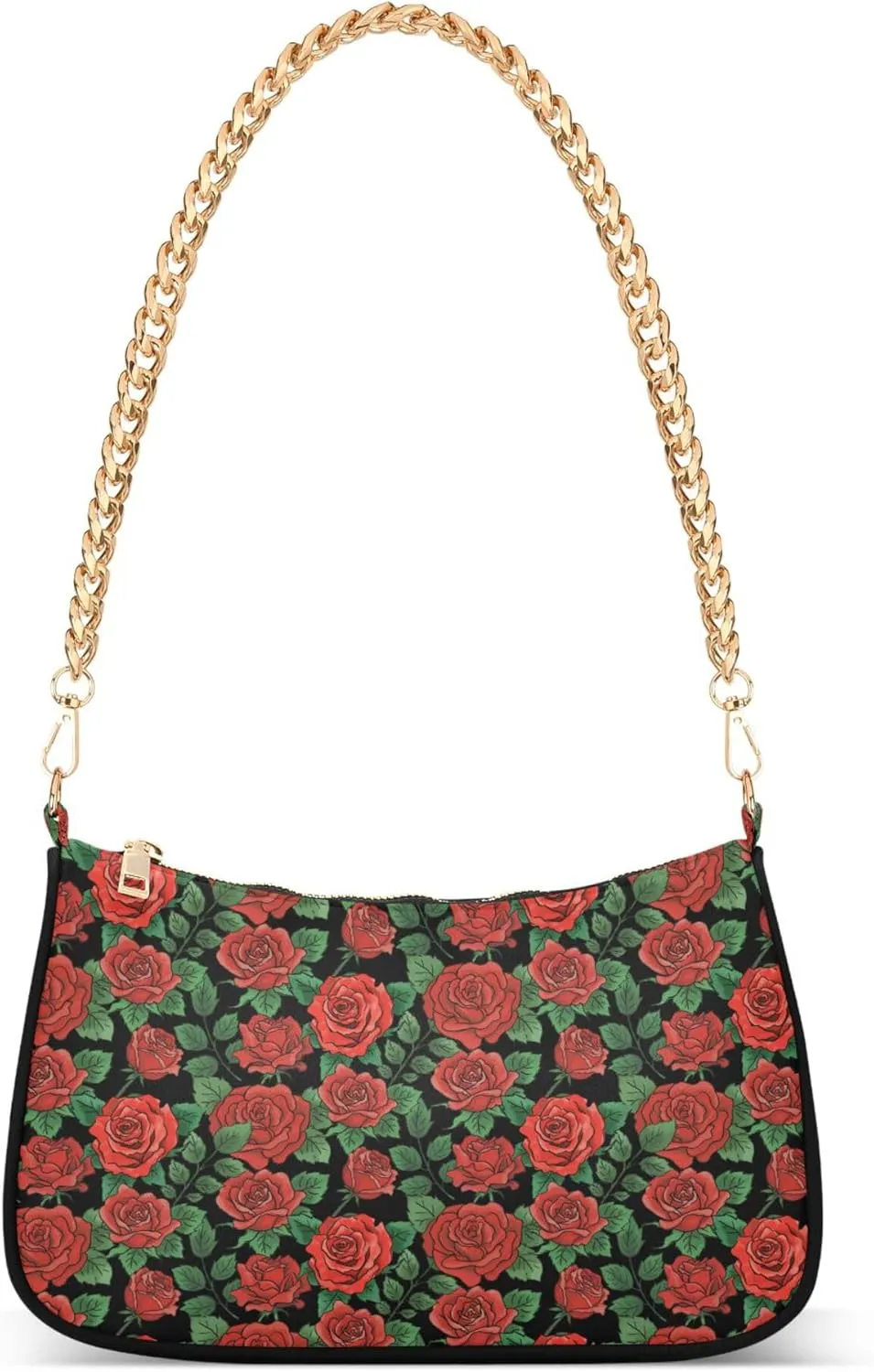Women's Handbags Tote Crossbody Bag Stylish Purse Ladies Shoulder Bag Handbag Red Lipstick Kiss Crescent Bag