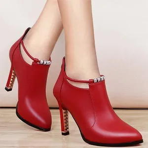 Women's Pointed-Toe High Heel Fashion Boots 97709792C