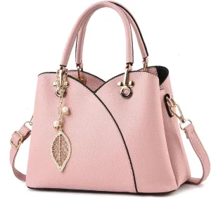 Women's Triple Zip Compartments Handbag Fashion Tote Bag Fashion Ladies Satchel Shoulder Top Handle Bag Work