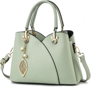 Women's Triple Zip Compartments Handbag Fashion Tote Bag Fashion Ladies Satchel Shoulder Top Handle Bag Work