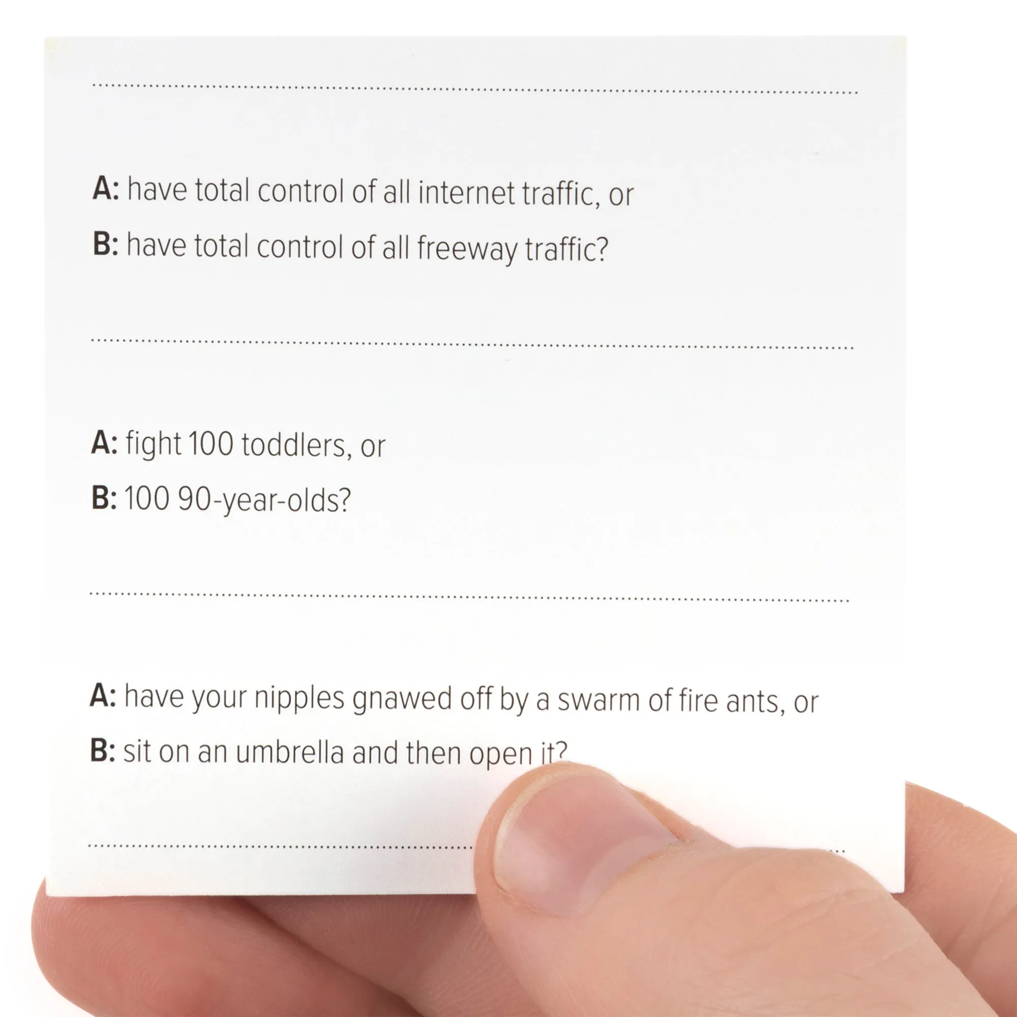 Would You Rather? Game Ready To Roll Fast-Paced Game