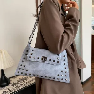 Y2k Studded Purse for Women Y2k Studded Crossbody Bag Studded Shoulder Bag Y2k Studded Satchels